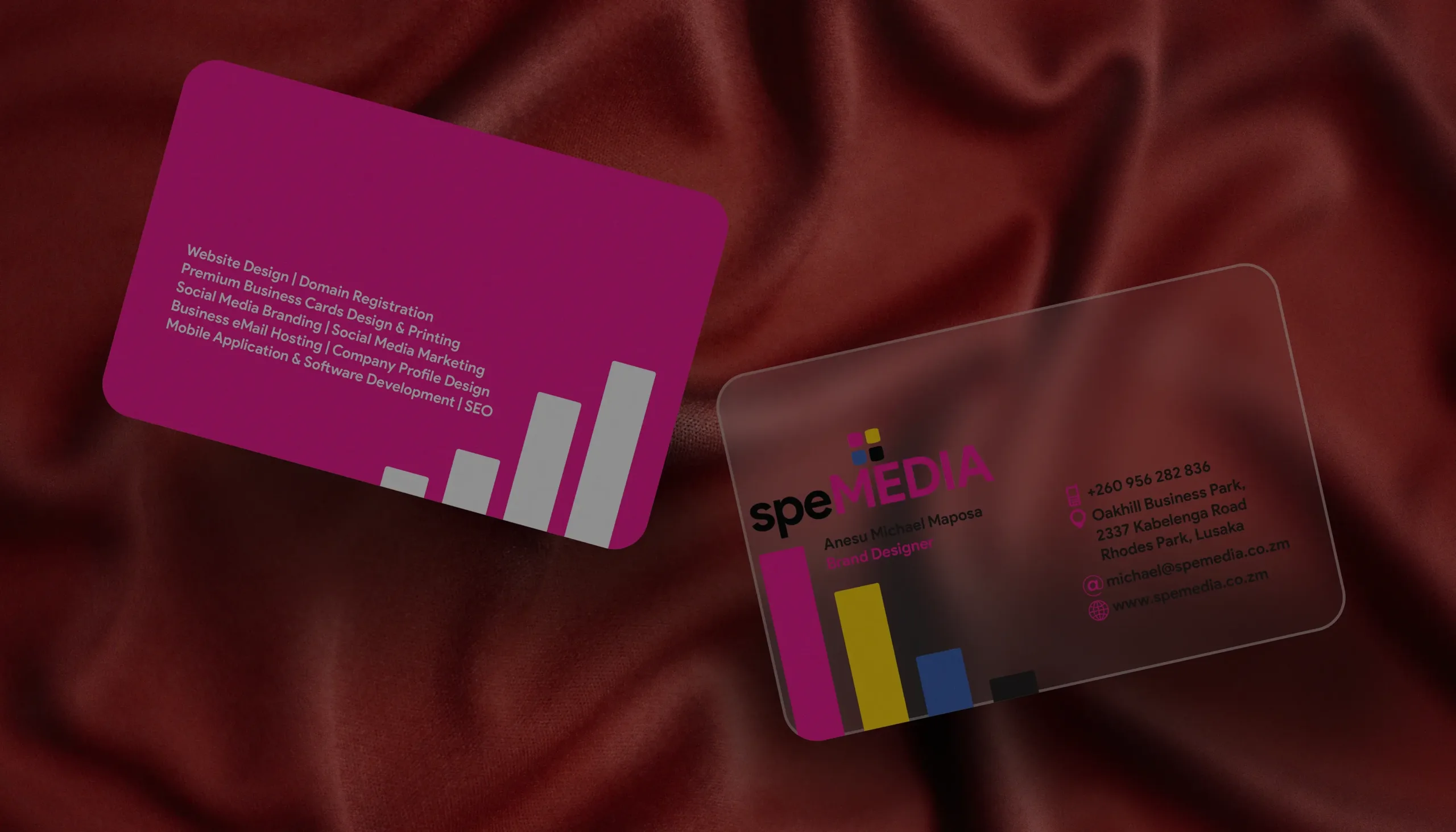 Zambia PVC Plastic Business Cards Lusaka